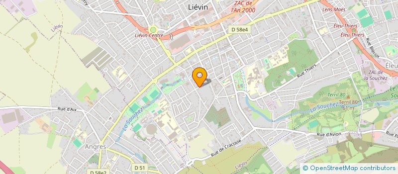 localisation de l'entreprise MONSIEUR REYNALD FREVILLE  LIEVIN