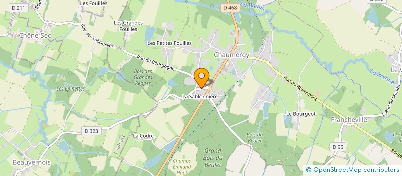 localisation de l'entreprise MONSIEUR REYNALD GLARMET  CHAUMERGY