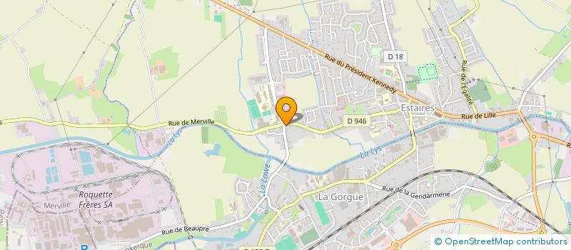 localisation de l'entreprise MONSIEUR REYNALD HAMELIN  ESTAIRES