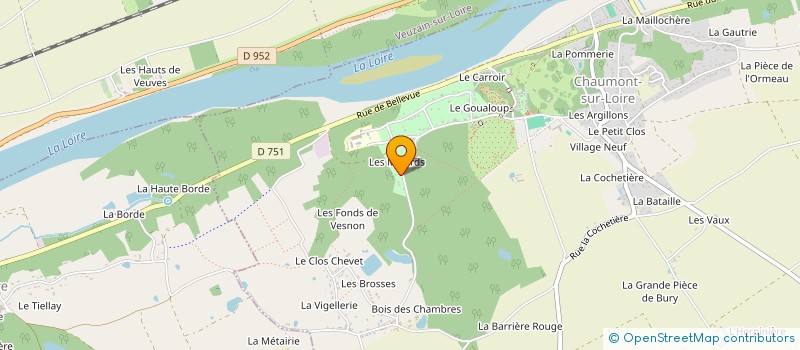 localisation de l'entreprise MONSIEUR REYNALD MONTAGNON à CHAUMONT-SUR-LOIRE