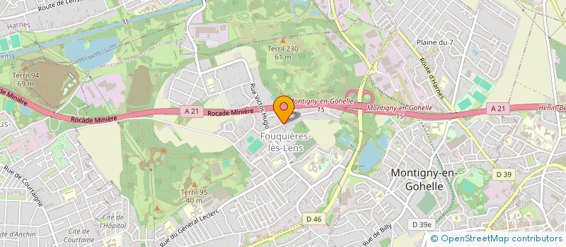 localisation de l'entreprise MONSIEUR REYNALD MYATOVIC  FOUQUIERES-LES-LENS