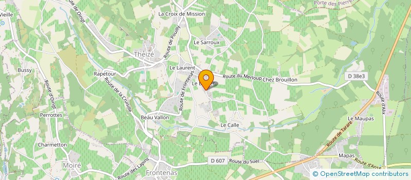 localisation de l'entreprise MONSIEUR REYNALD NICOLAS  THEIZE