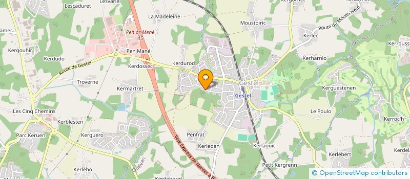 localisation de l'entreprise MONSIEUR REYNALD QUELLEC  GESTEL