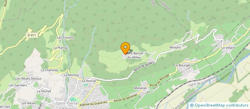 localisation de l'entreprise MONSIEUR REYNALD REYLAND  SAINT PIERRE D'ALBIGNY