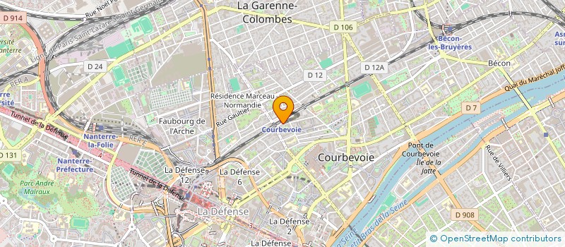 localisation de l'entreprise MONSIEUR REYNALDO BIENVENIDO DUQUE à COURBEVOIE