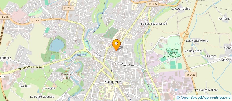 localisation de l'entreprise MONSIEUR REYNALDO GALLARD à FOUGERES