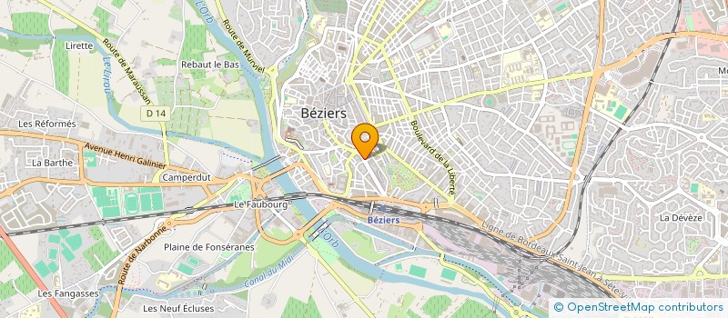 localisation de l'entreprise MONSIEUR REYNALDO RADU  BEZIERS