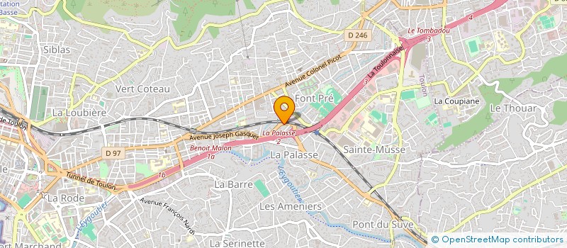 localisation de l'entreprise MONSIEUR REYNOLD ANTOINE  TOULON