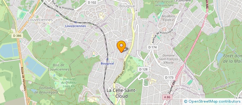 localisation de l'entreprise MONSIEUR REZA AHMADIAN  LA CELLE-SAINT-CLOUD