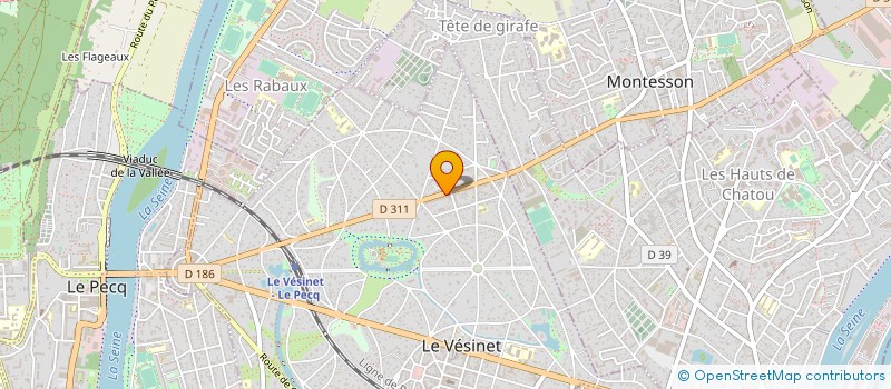 localisation de l'entreprise MONSIEUR REZA AMINI  LE VESINET