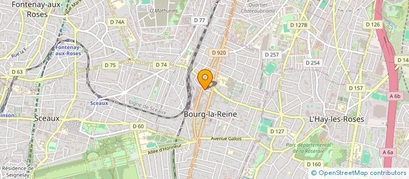 localisation de l'entreprise MONSIEUR REZA ASADI à BOURG-LA-REINE