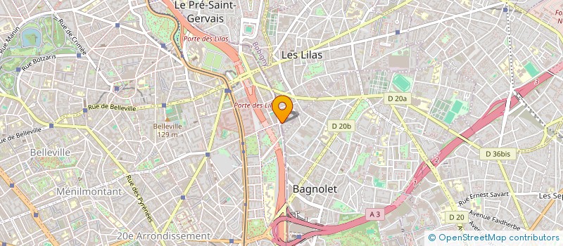 localisation de l'entreprise MONSIEUR REZA HASSANI à LES LILAS