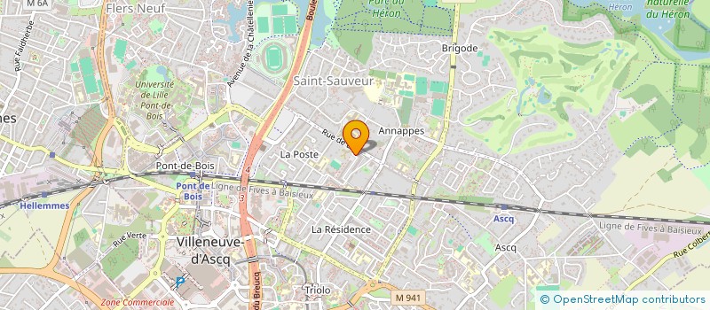 localisation de l'entreprise MONSIEUR REZA HOSSEINI à VILLENEUVE-D'ASCQ