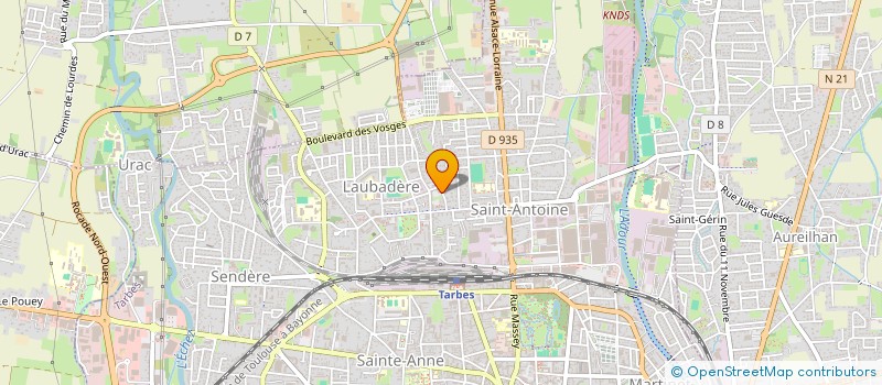 localisation de l'entreprise MONSIEUR REZA HOSSEINI  TARBES