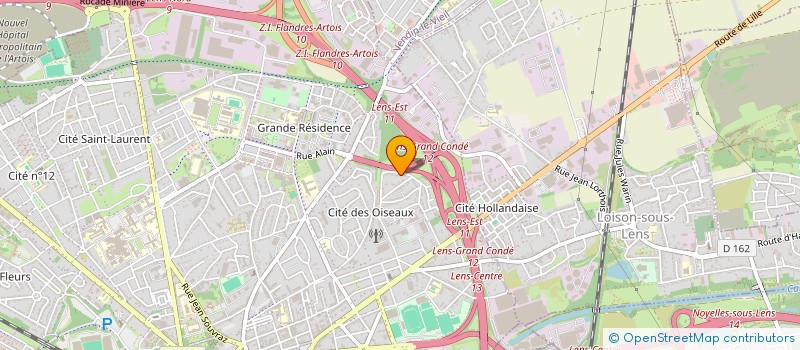 localisation de l'entreprise MONSIEUR REZA KERAMATIYAMCHELOO  LENS