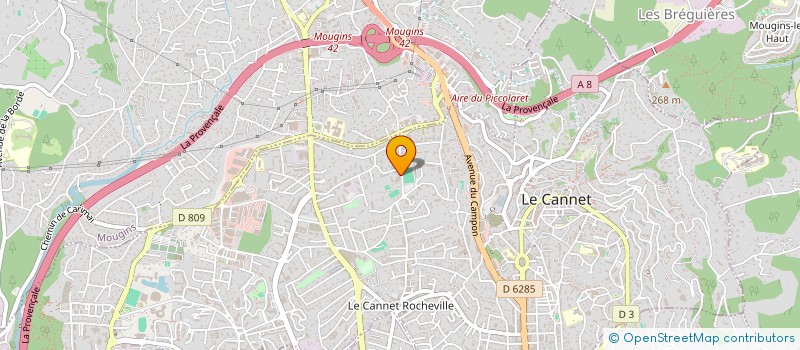 localisation de l'entreprise MONSIEUR REZA KOMEILI à LE CANNET