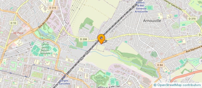 localisation de l'entreprise MONSIEUR REZA TAHERI  ARNOUVILLE