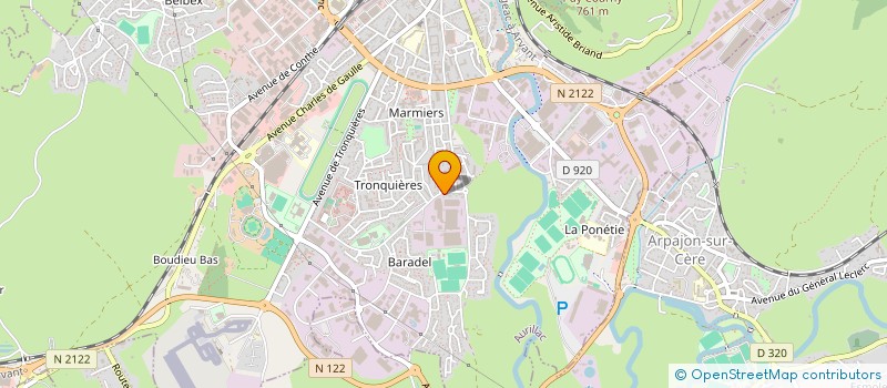 localisation de l'entreprise MONSIEUR REZA YOUSEFI à AURILLAC