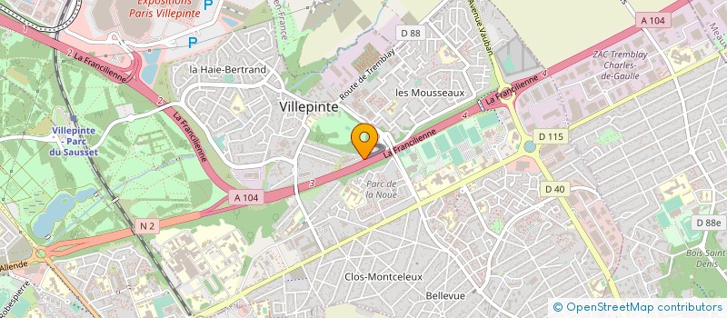 localisation de l'entreprise MONSIEUR REZKI KAIDI à VILLEPINTE