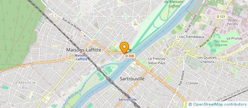 localisation de l'entreprise MONSIEUR REZKI TOUBAL  MAISONS-LAFFITTE