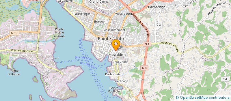 localisation de l'entreprise MONSIEUR RHANDY SEYMOUR  POINTE A PITRE