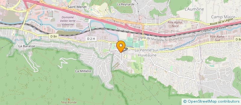 localisation de l'entreprise MONSIEUR RIAD ABDELAZIZ  LA PENNE-SUR-HUVEAUNE