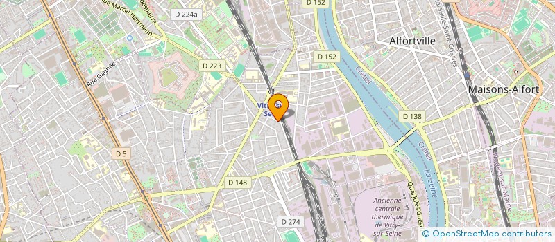 localisation de l'entreprise MONSIEUR RIAD BELDJILALI  VITRY-SUR-SEINE