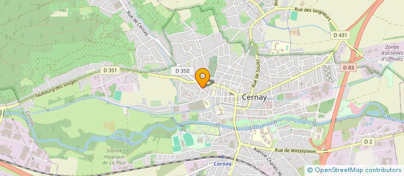 localisation de l'entreprise MONSIEUR RIAD BENCHIKHA  CERNAY