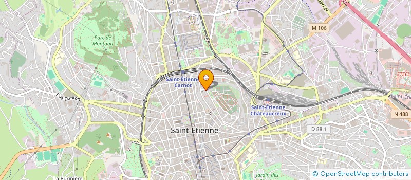 localisation de l'entreprise MONSIEUR RIAD BENDJEBBOUR  SAINT-ETIENNE