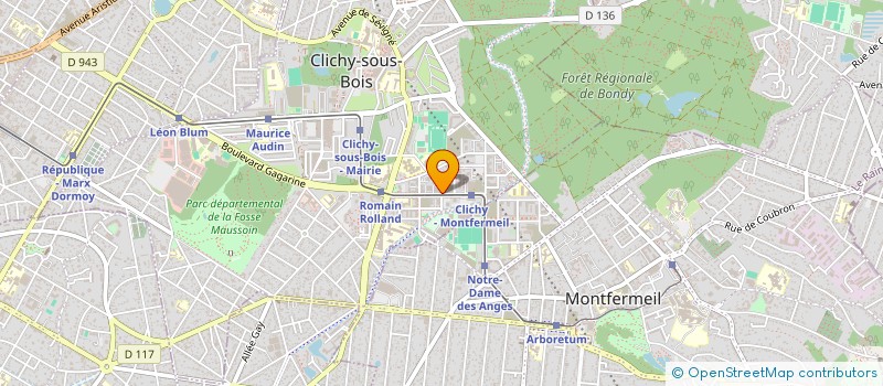 localisation de l'entreprise MONSIEUR RIAD BENHAMMOU à CLICHY-SOUS-BOIS