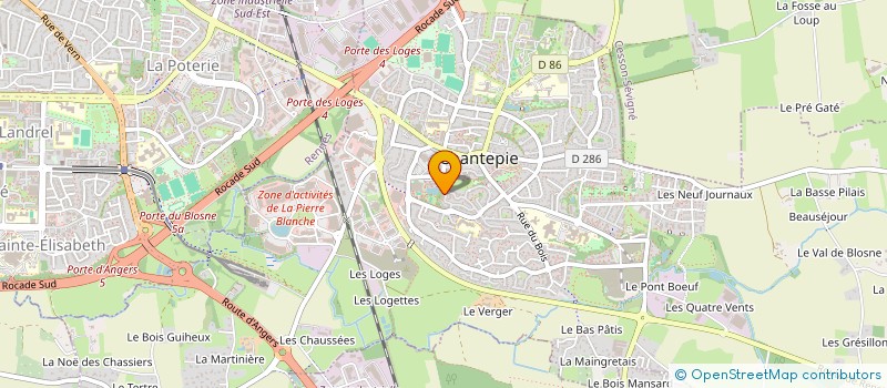 localisation de l'entreprise MONSIEUR RIAD BENSEMMANE  CHANTEPIE