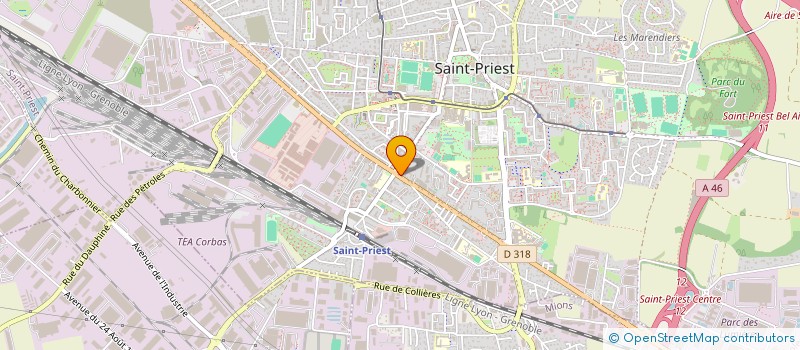 localisation de l'entreprise MONSIEUR RIAD BOUDJABALLAH  SAINT-PRIEST