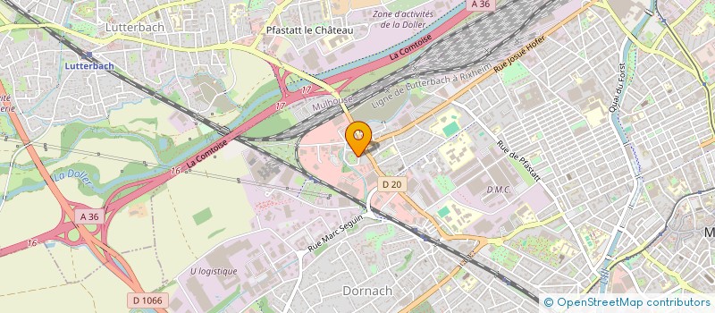 localisation de l'entreprise MONSIEUR RIAD BOUDJEFDJOUF  MULHOUSE