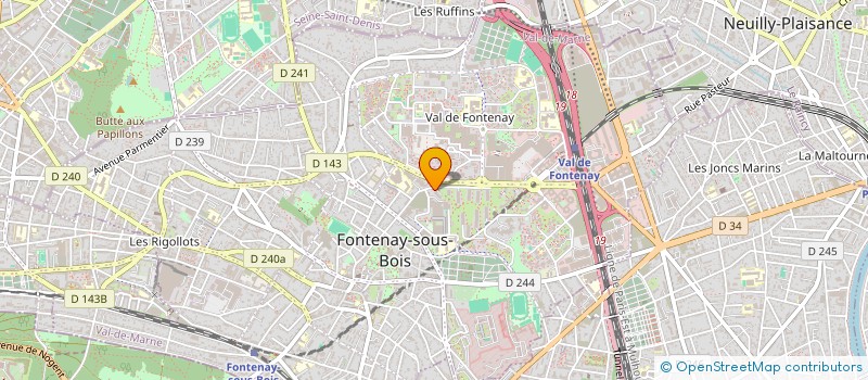 localisation de l'entreprise MONSIEUR RIAD BOUSSAADA à FONTENAY-SOUS-BOIS