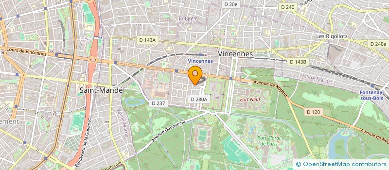 localisation de l'entreprise MONSIEUR RIAD EL SAMARJI à VINCENNES