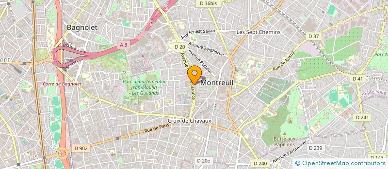 localisation de l'entreprise MONSIEUR RIAD GHODBANE à MONTREUIL