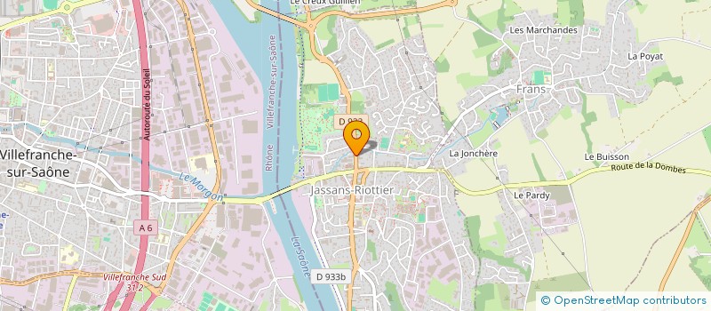 localisation de l'entreprise MONSIEUR RIAD KAABECHE  JASSANS-RIOTTIER