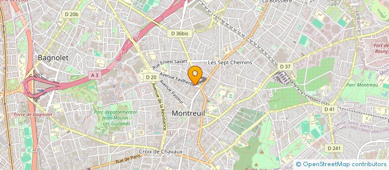 localisation de l'entreprise MONSIEUR RIAD OUANDJELI à MONTREUIL