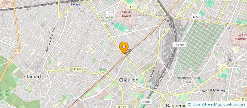 localisation de l'entreprise MONSIEUR RIAD TOUBAL  CHATILLON