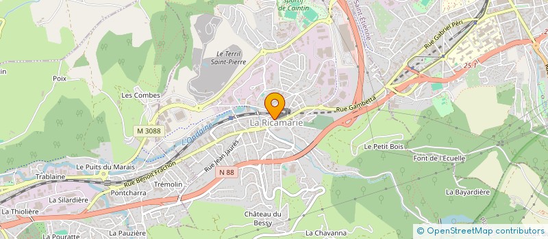 localisation de l'entreprise MONSIEUR RIAD YAKOUBEN  LA RICAMARIE