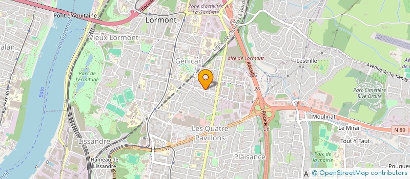 localisation de l'entreprise MONSIEUR RIAD ZIOUI  LORMONT