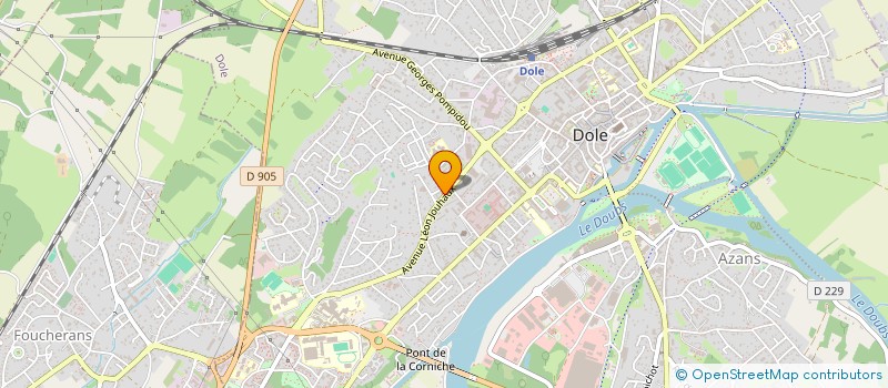 localisation de l'entreprise MONSIEUR RIADE AHMADE SABBA à DOLE