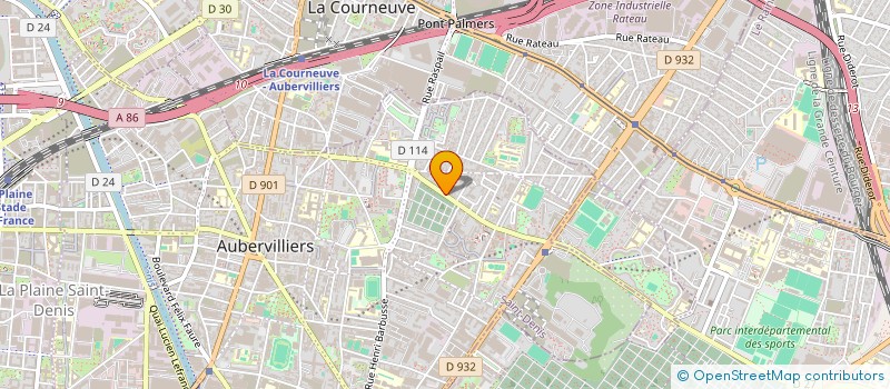 localisation de l'entreprise MONSIEUR RIADE TCHALABI à AUBERVILLIERS