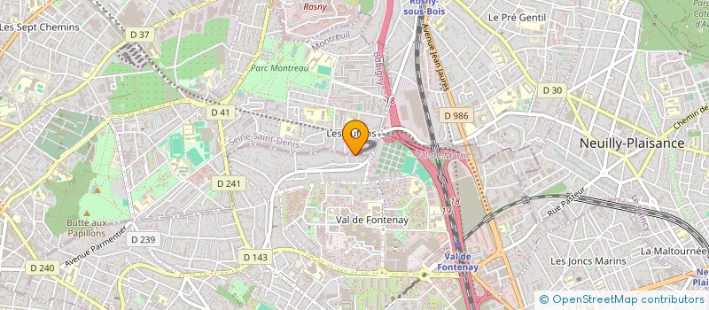 localisation de l'entreprise MONSIEUR RIADH BEN BRAHIM à MONTREUIL