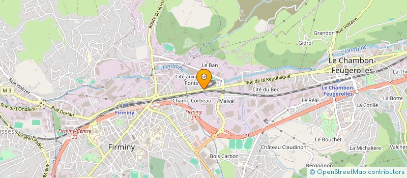 localisation de l'entreprise MONSIEUR RIADH BEN RAHMA  LE CHAMBON-FEUGEROLLES