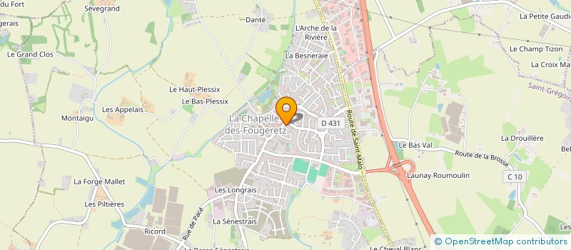 localisation de l'entreprise MONSIEUR RIADH BRAHIMI  LA CHAPELLE-DES-FOUGERETZ