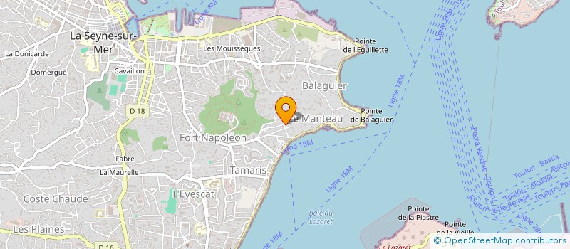 localisation de l'entreprise MONSIEUR RIADH HADDAD à LA SEYNE-SUR-MER