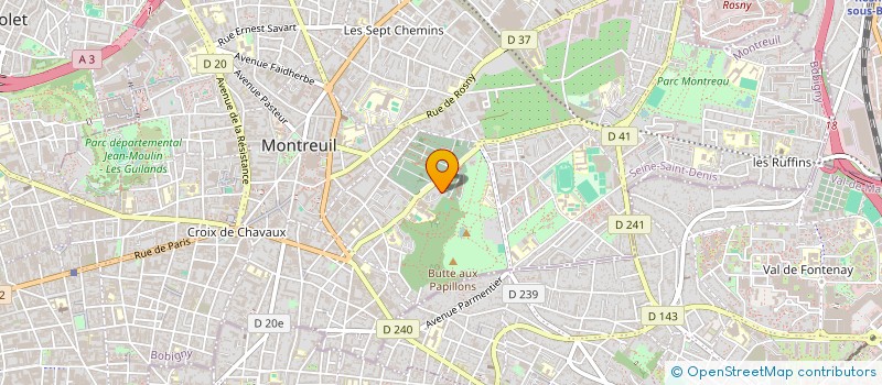 localisation de l'entreprise MONSIEUR RIADH ROMDHANE à MONTREUIL