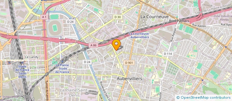 localisation de l'entreprise MONSIEUR RIADH SBISSI  AUBERVILLIERS