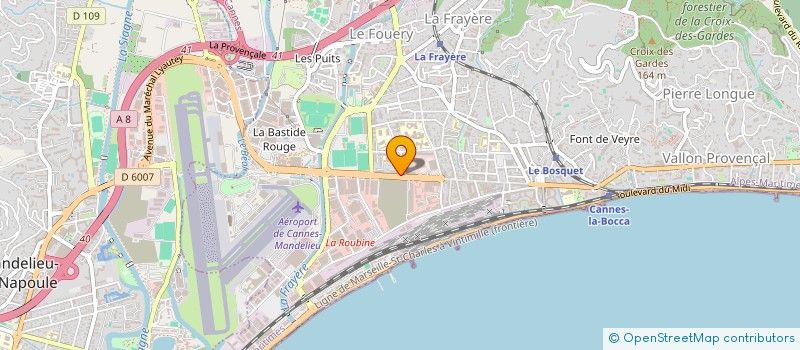 localisation de l'entreprise MONSIEUR RIAHD HAMMOUR  CANNES